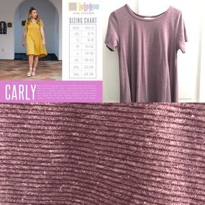 LuLaRoe XS Carly - Purple Micro Stripe *NO POCKET*